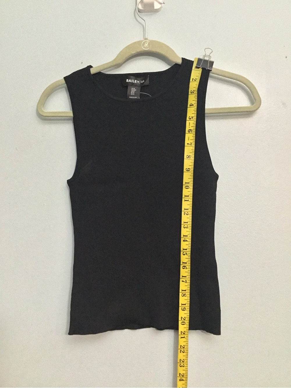 Bailey 44 Black Ribbed Crew Neck Sweater - Picture 1 of 13